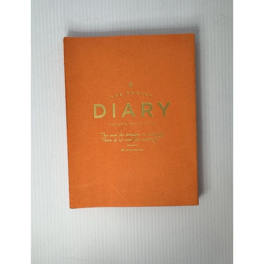 Anthropologie The Pocket Diary New York City Journal Notebook Planner Orange
